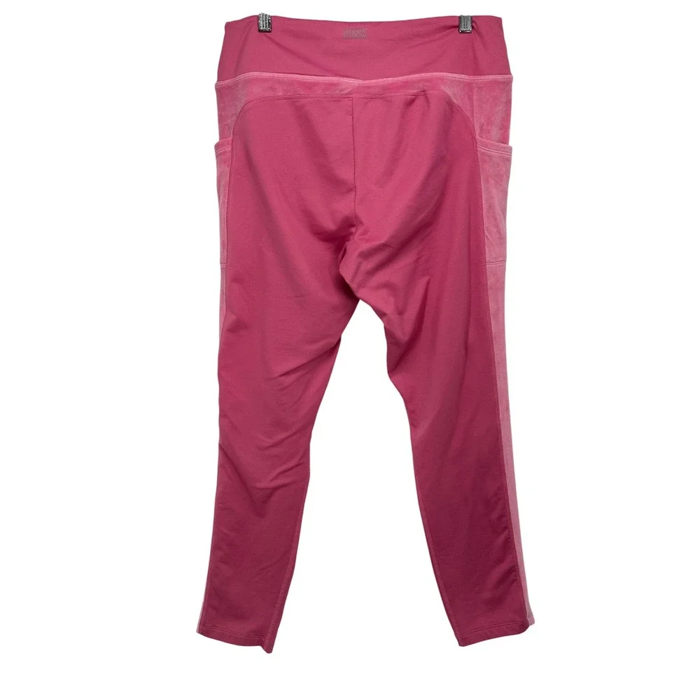 PINK Victoria's Secret Active Pink‎ Leggings XL High Rise Pocket Yoga